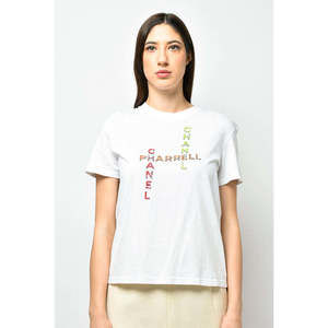 Pre-loved Chanel™ X Pharrell White Cotton Tshirt Size S